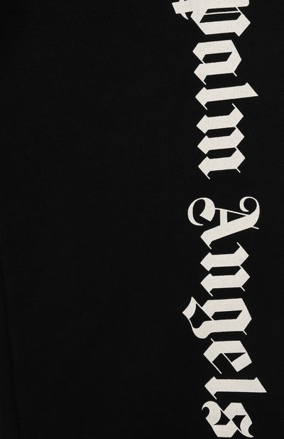 Хлопковые джоггеры PALM ANGELS черного цвета по цене 25100 руб., арт. PBCH008C99FLE002, фото 3 Хлопковые джоггеры PALM ANGELS, арт. PBCH008C99FLE002, фото 3