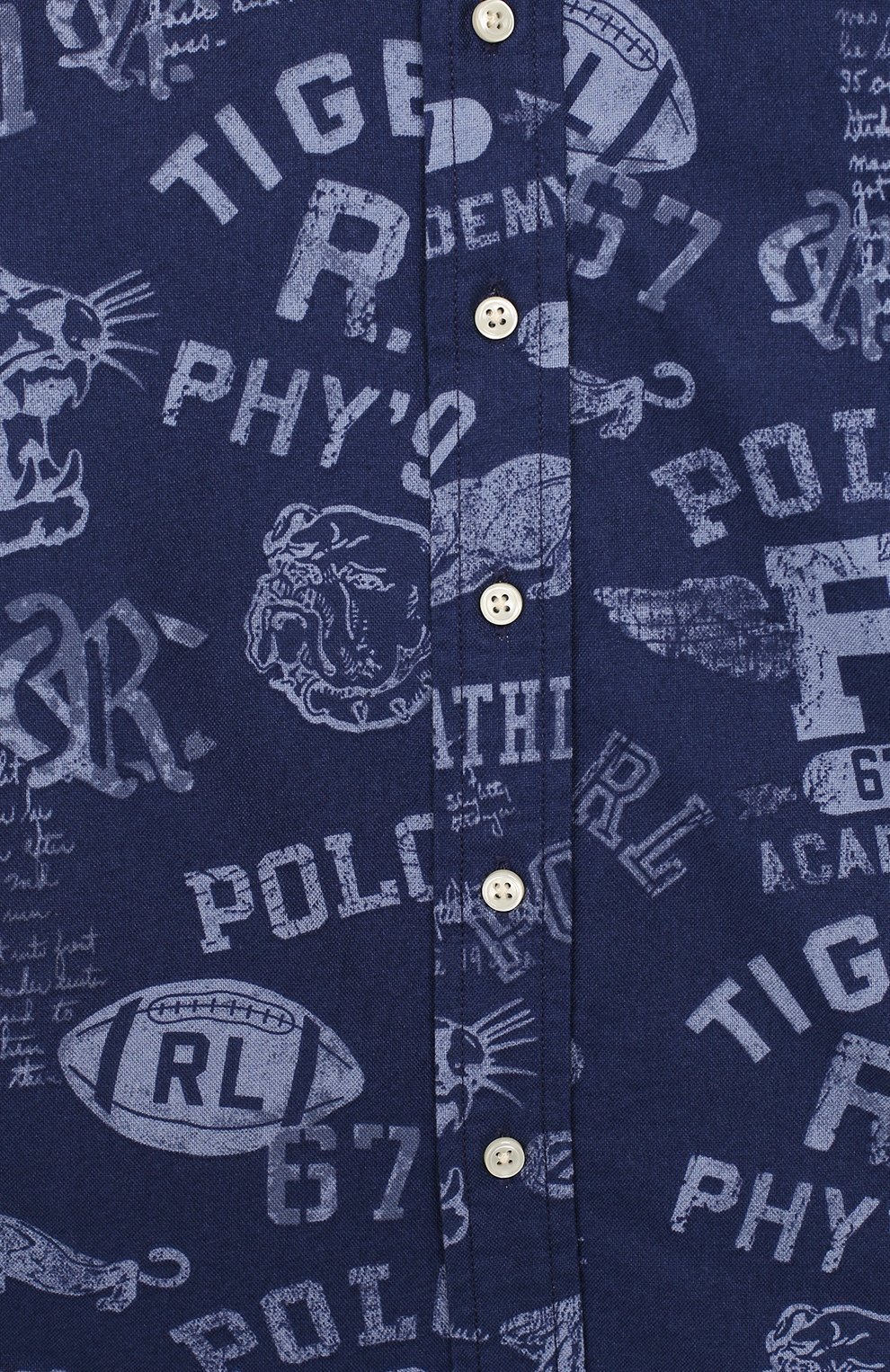 Хлопковая рубашка RALPH LAUREN, арт. 323785805, фото 3