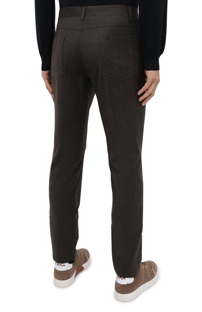 Шерстяные брюки CORNELIANI, арт. 864L01-0818216/00, фото 4
