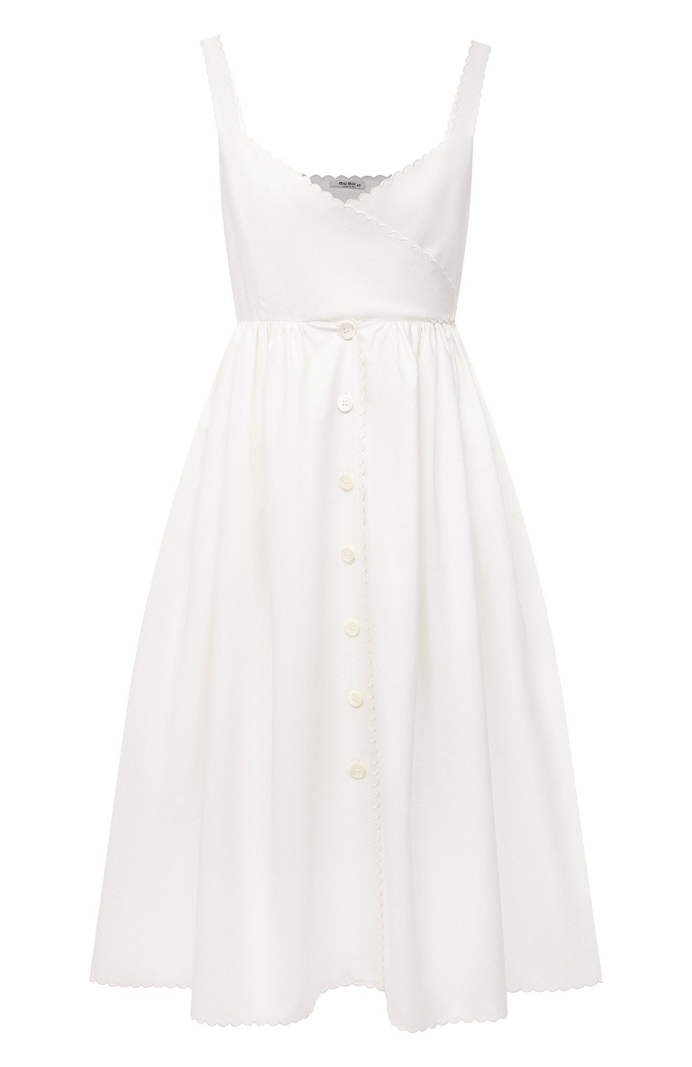Хлопковое платье MIU MIU, арт. MF4138-QZT-F0K74, фото 1