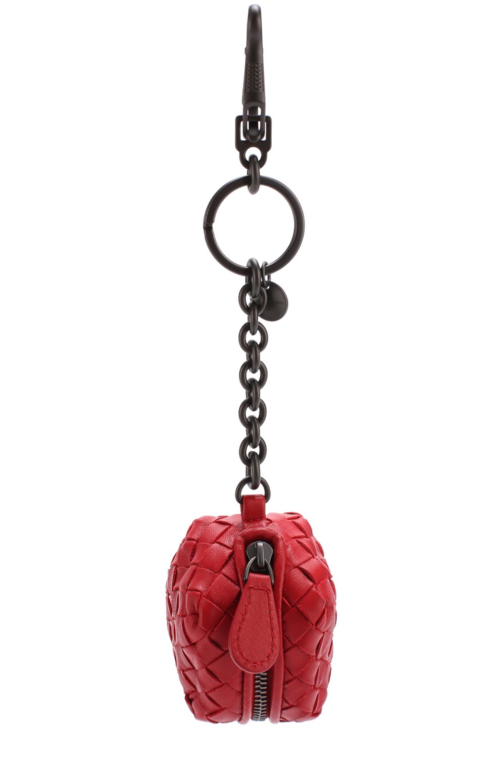 Кожаный брелок на молнии с плетением intrecciato BOTTEGA VENETA, арт. 474569/V001N, фото 3
