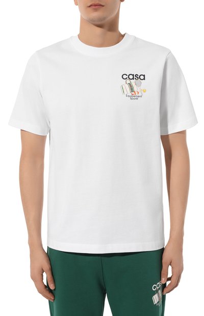 Хлопковая футболка CASABLANCA, арт. MPS24-JTS-001-08, фото 3