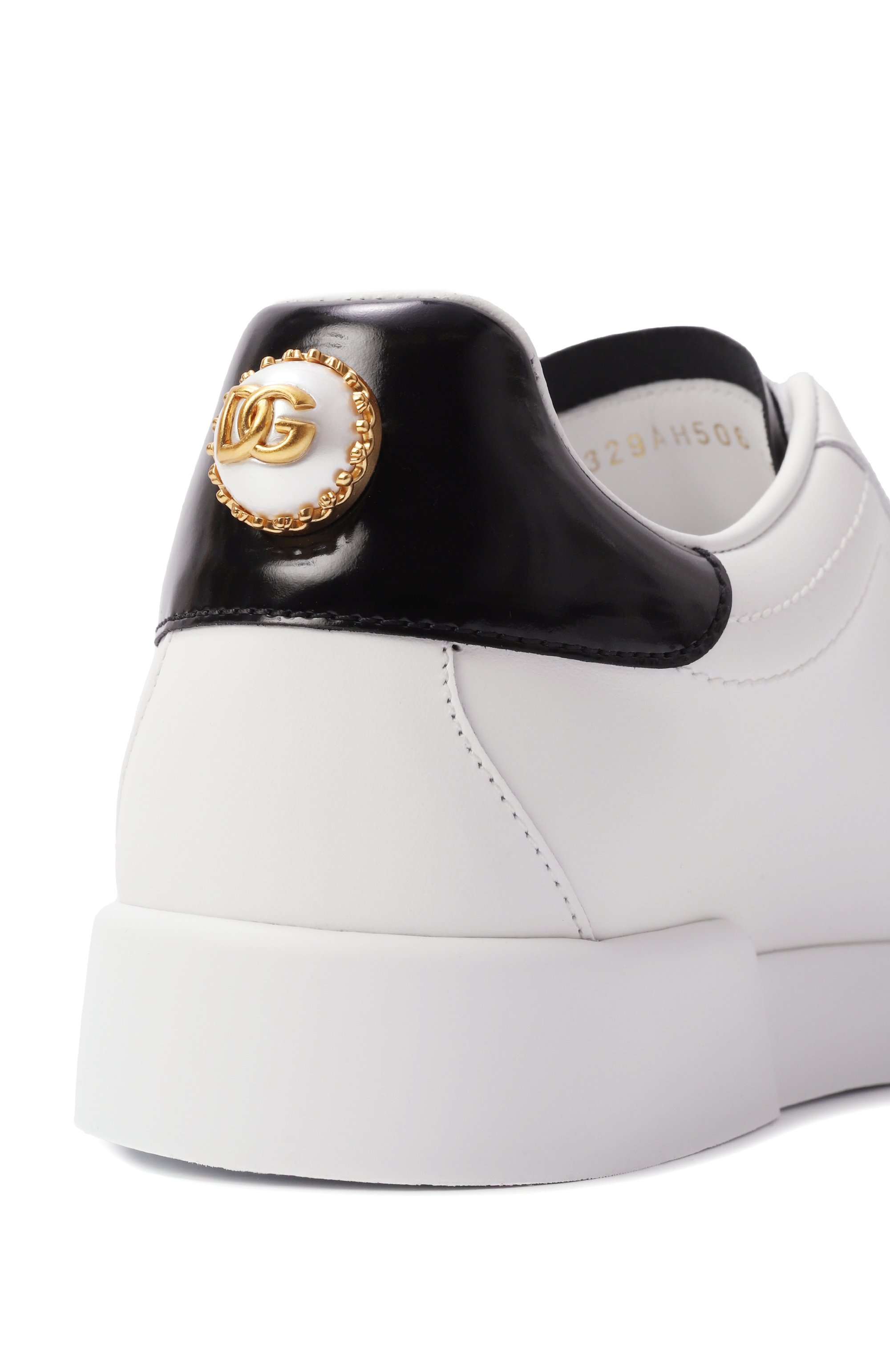 Кожаные кеды portofino DOLCE & GABBANA, арт. CK2329/AH506, фото 7