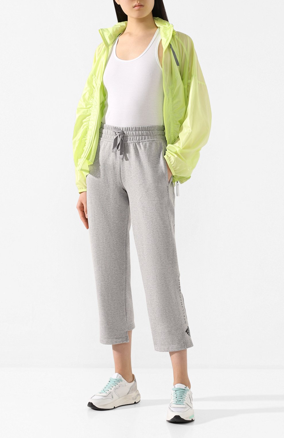 Хлопковые брюки ADIDAS BY STELLA MCCARTNEY, арт. FL2846, фото 2