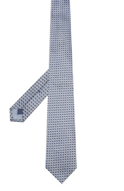 Шелковый галстук CORNELIANI синего цвета по цене 15050 руб., арт. 83U390-9120324/00, фото 2 Шелковый галстук CORNELIANI, арт. 83U390-9120324/00, фото 2