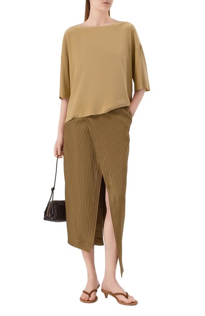 Юбка изо льна и вискозы PETAR PETROV, арт. S26TR2, фото 2