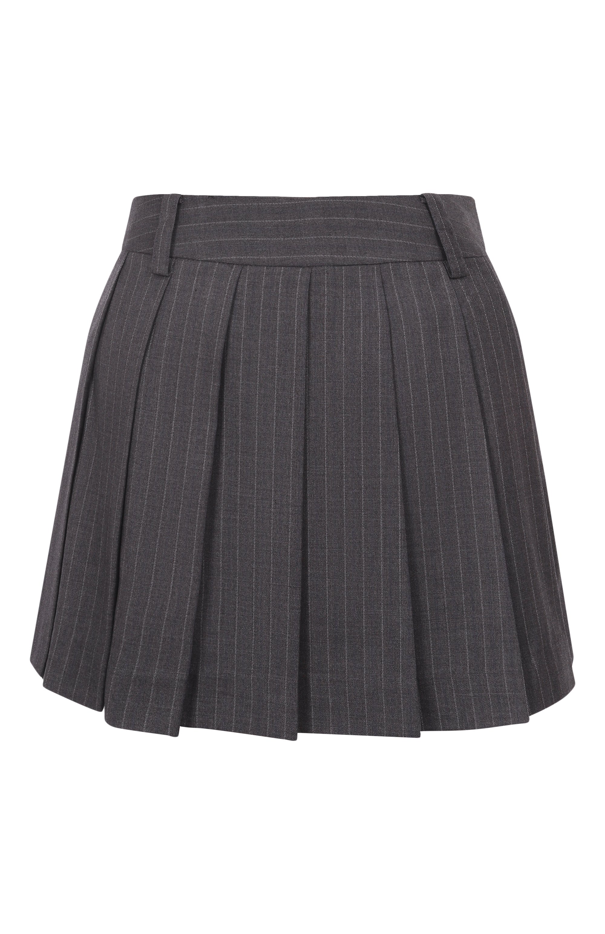 Плиссированная юбка DUNST серого цвета по цене 15850 руб., арт. UDSK5C204G2, фото 1 Плиссированная юбка DUNST, арт. UDSK5C204G2, фото 1