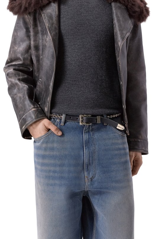 Кожаный ремень Enfants Riches Deprimes 140-212 Чёрный  140-212 Фото 2