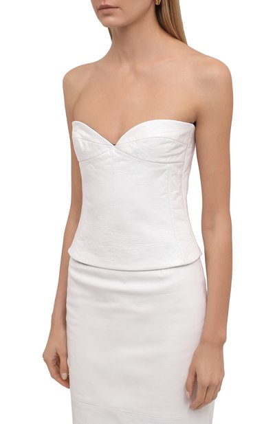 Кожаный топ-бюстье KHAITE, арт. 2183742/PRIM, фото 3