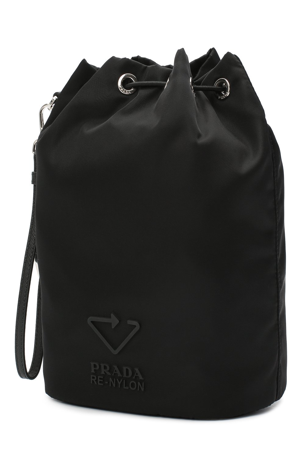 Текстильная косметичка PRADA черного цвета по цене 41500 руб., арт. 1NE369-5ECO-F0002, фото 2 Текстильная косметичка PRADA, арт. 1NE369-5ECO-F0002, фото 2