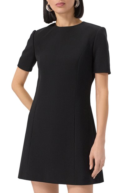 Шерстяное платье SAINT LAURENT черного цвета по цене 137500 руб., арт. 582689Y024K 1000, фото 3 Шерстяное платье SAINT LAURENT, арт. 582689Y024K 1000, фото 3