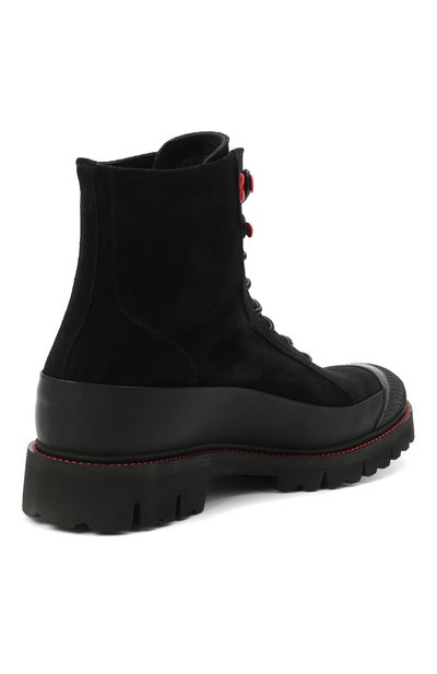 Замшевые ботинки KITON черного цвета по цене 151000 руб., арт. USSHIKEN00689, фото 4 Замшевые ботинки KITON, арт. USSHIKEN00689, фото 4