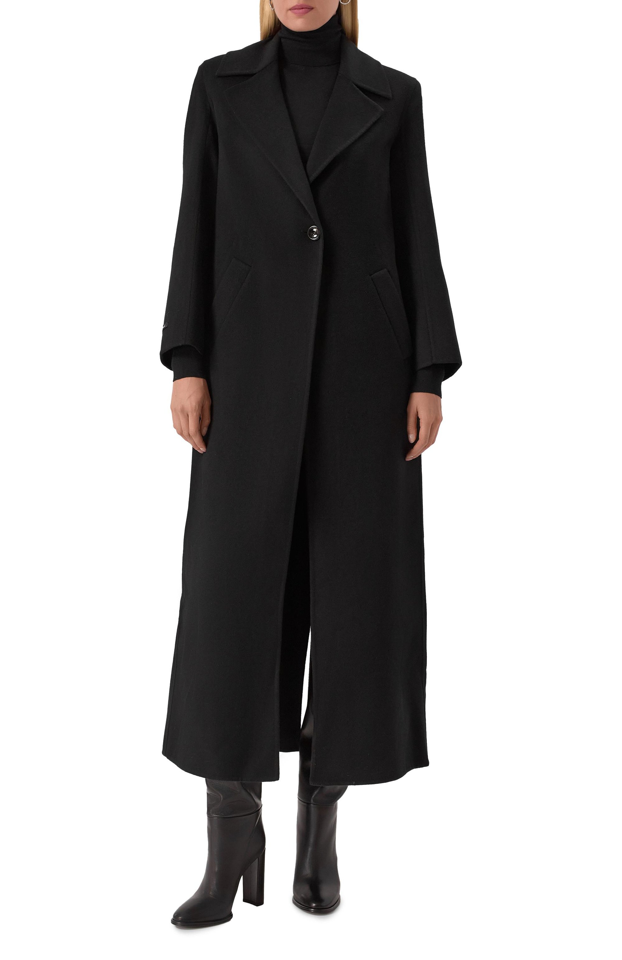 Пальто из шерсти и кашемира MANZONI24, арт. 25M1357-DB1/48, фото 3