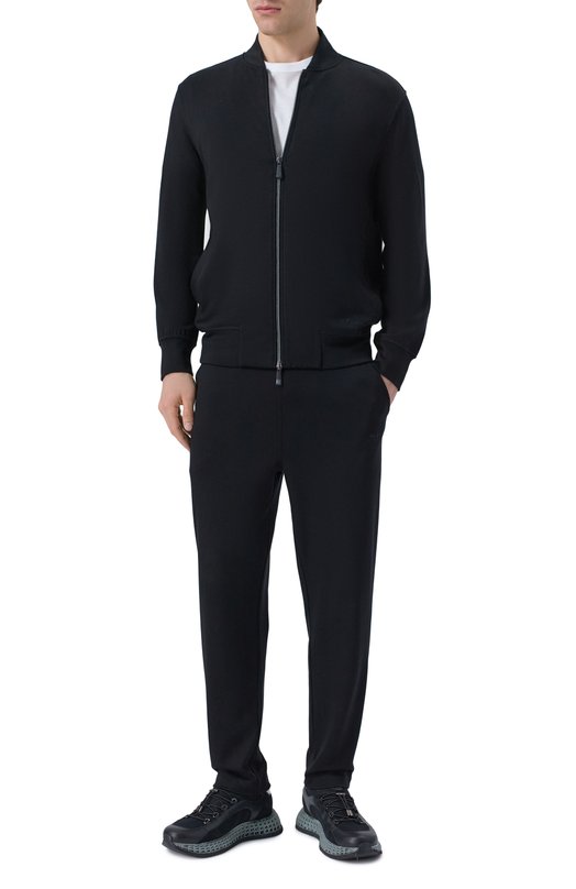 Брюки из вискозы Kiton UMM0750 Чёрный  UMM0750 Фото 2