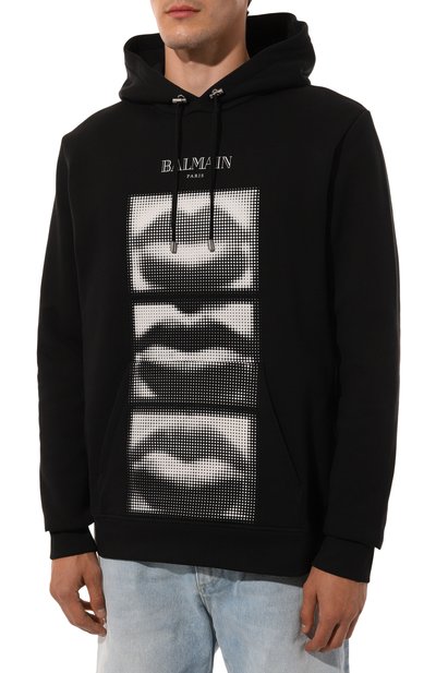 Хлопковое худи BALMAIN, арт. DH0JT047/GE07, фото 3