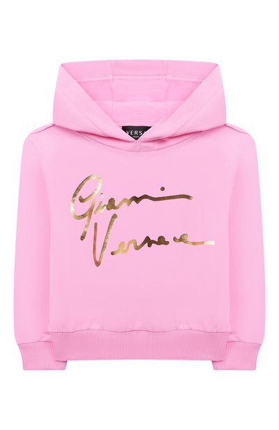 Комплект из худи и брюк VERSACE розового цвета по цене 42050 руб., арт. 1000177/1A00154, фото 2 Комплект из худи и брюк VERSACE, арт. 1000177/1A00154, фото 2