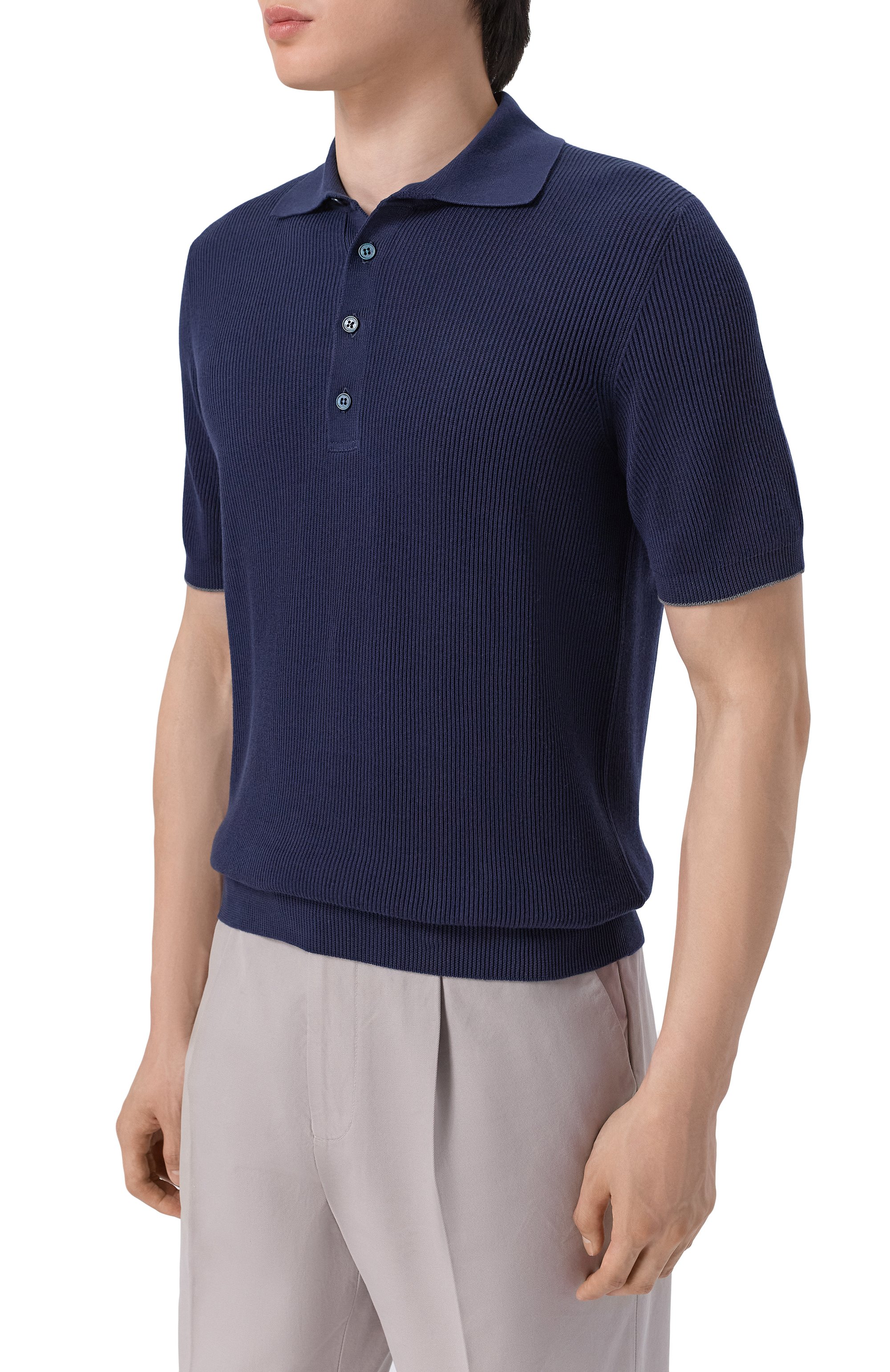 Хлопковое поло BRUNELLO CUCINELLI, арт. M29400025, фото 3