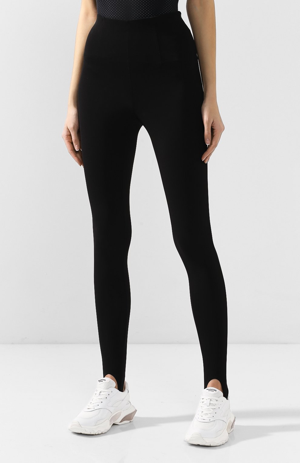 Легинсы со штрипками TEREKHOV GIRL черного цвета по цене 10500 руб., арт. 2PK020OL/5402.900/W19, фото 3 Легинсы со штрипками TEREKHOV GIRL, арт. 2PK020OL/5402.900/W19, фото 3