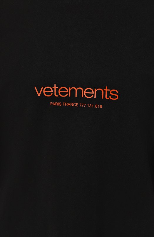 фото Хлопковая футболка vetements