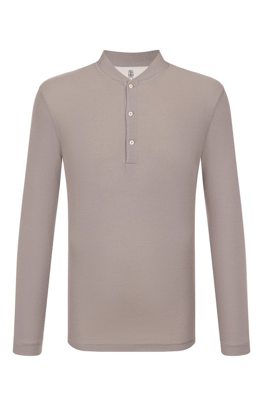 Джемпер из хлопка и шелка Brunello Cucinelli MW8661365 Бежевый MW8661365
