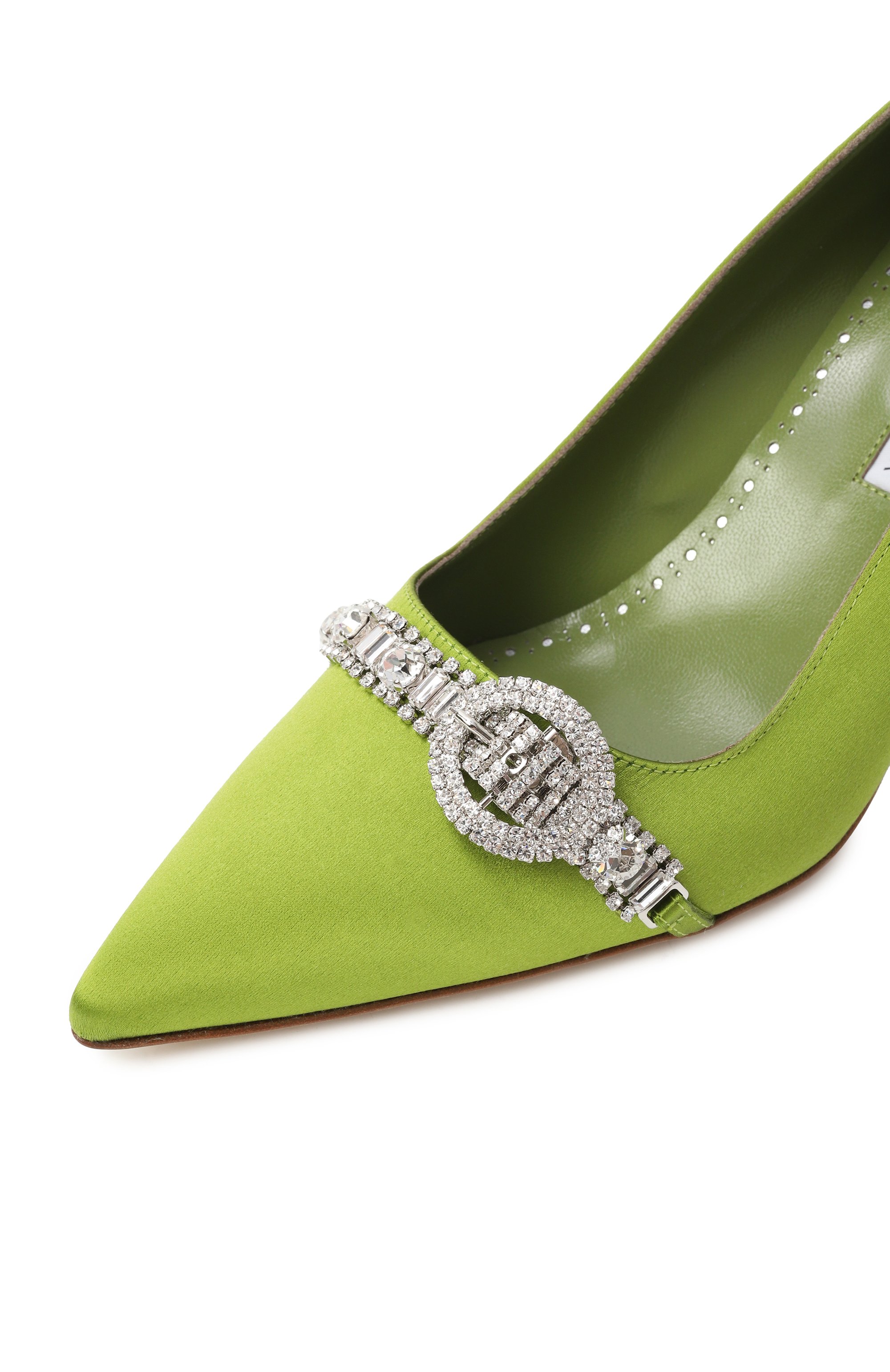 Текстильные туфли MANOLO BLAHNIK, арт. 424-1928/SAT, фото 7