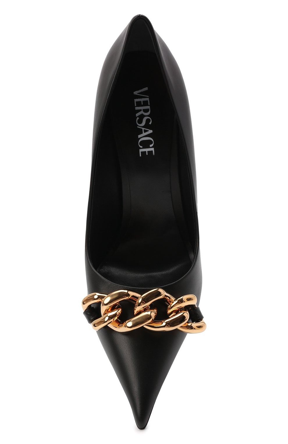 Кожаные туфли medusa chain VERSACE, арт. 1003733/DVT2P, фото 6