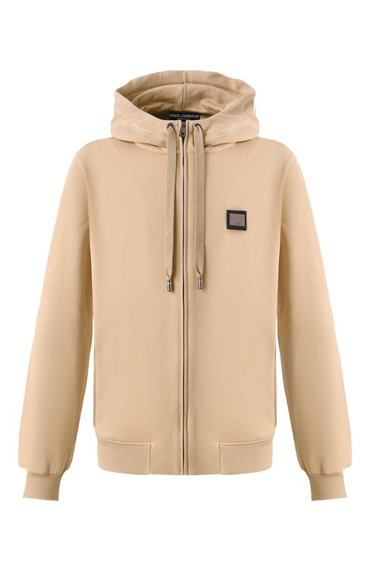Хлопковая толстовка Dolce & Gabbana G9ABIT/G7F2G Бежевый G9ABIT/G7F2G