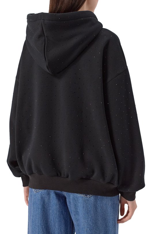 Худи с отделкой стразами Flashin FF25HURH Чёрный  FF25HURH Фото 4