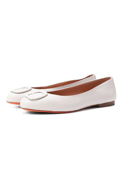 Женские кожаные балетки SANTONI, арт. WAAG71490KA1NKED