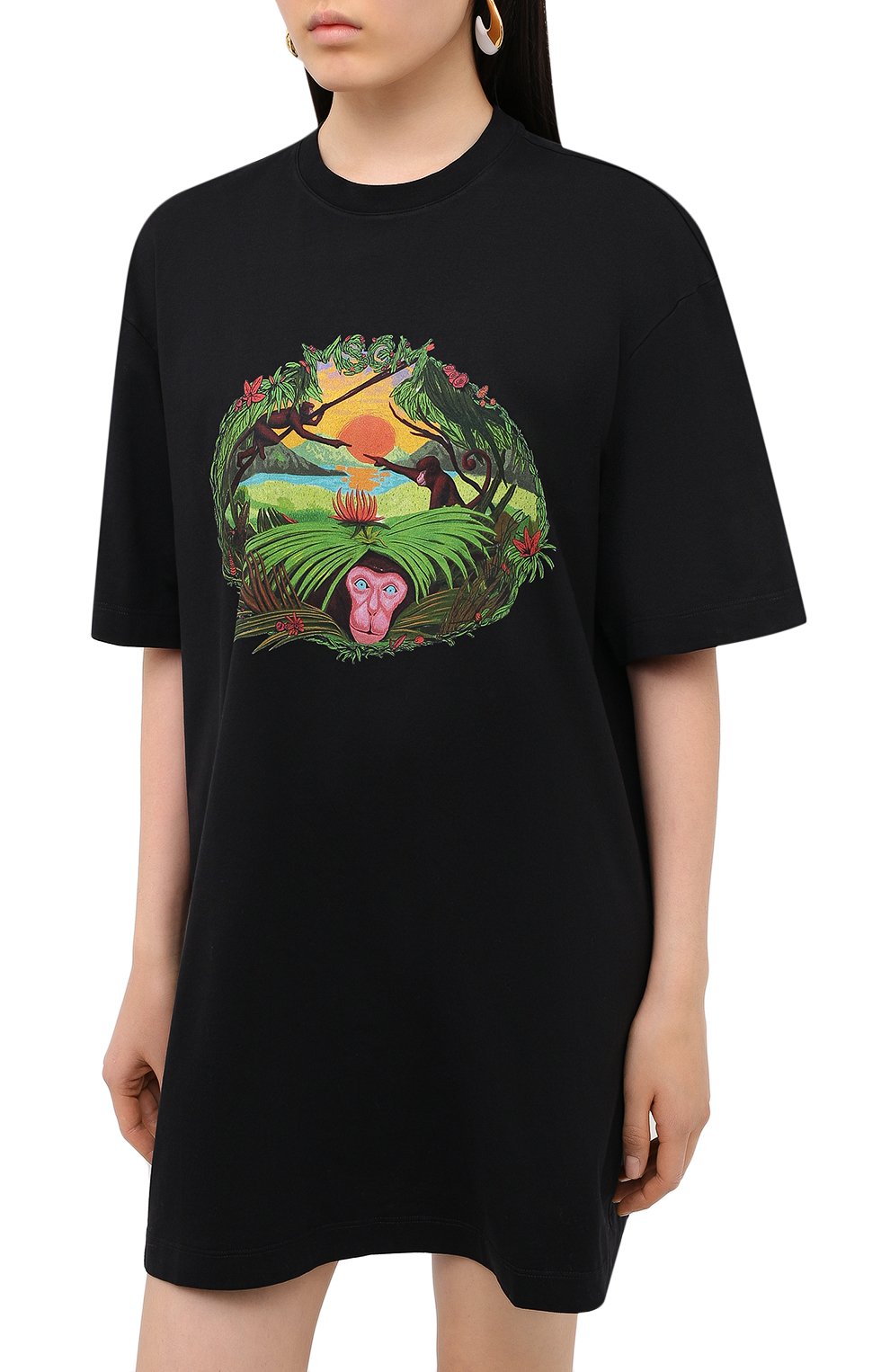 Хлопковое платье MSGM, арт. 2943MDA63 207648, фото 3