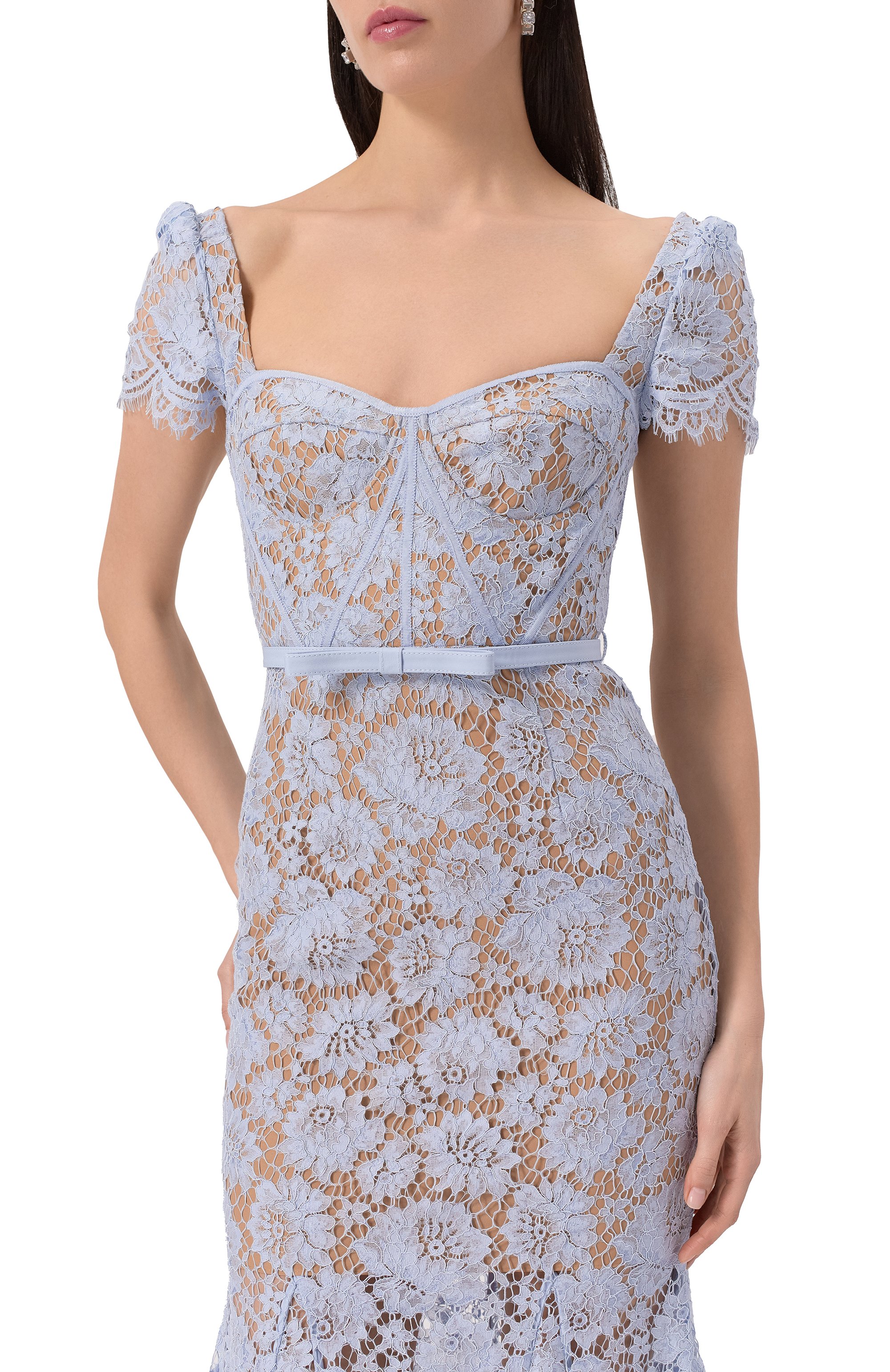 Платье SELF-PORTRAIT, арт. SS25048MBL, фото 5