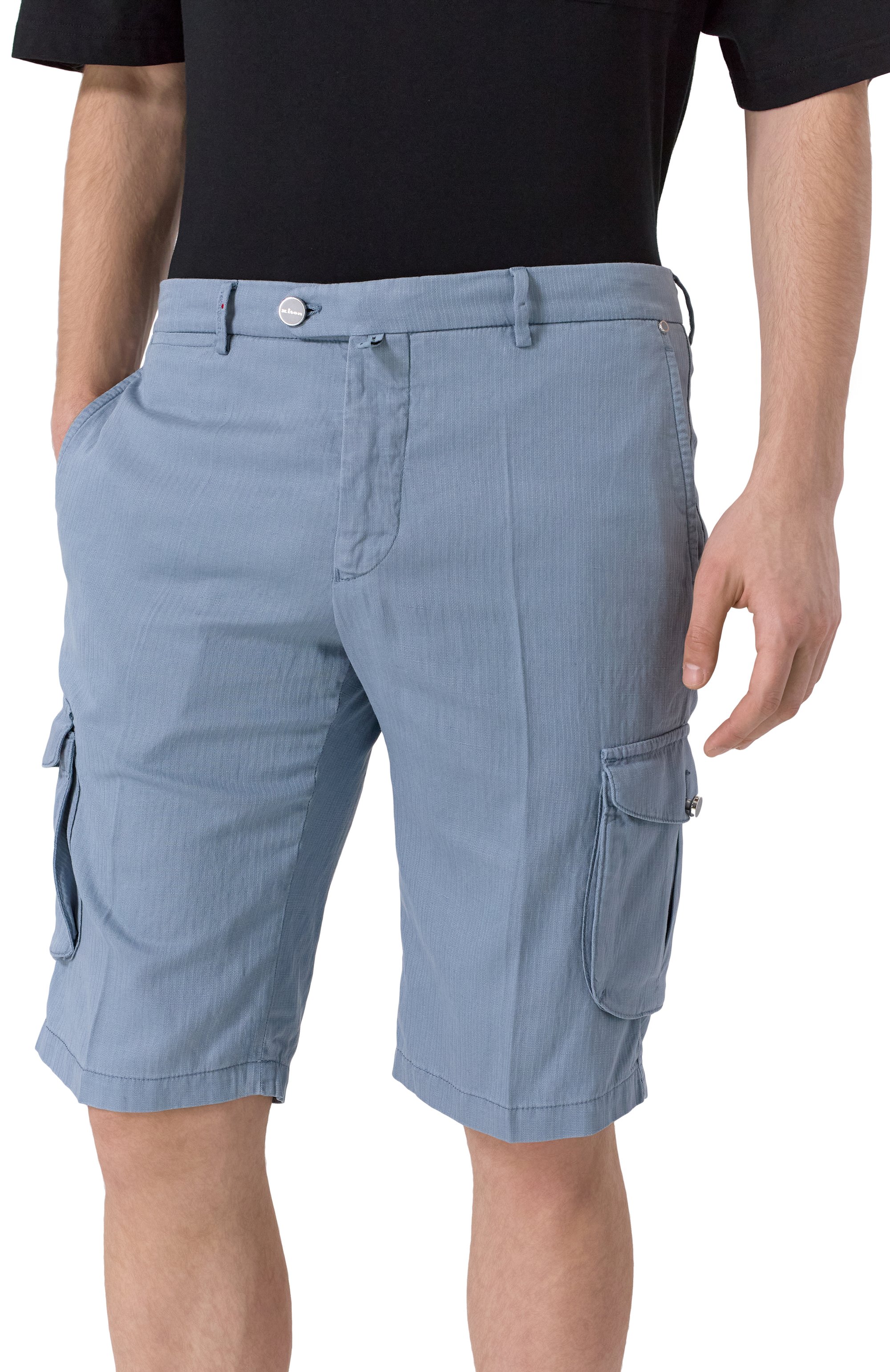 Шорты из лиоцелла и хлопка KITON, арт. UFPPBK0654F04, фото 3