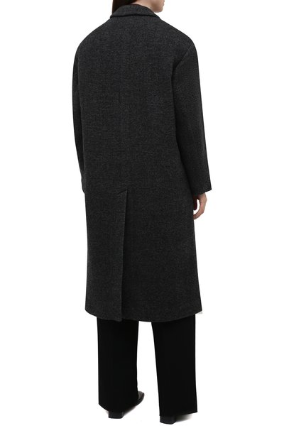 Двубортное пальто ISABEL MARANT ETOILE серого цвета по цене 79950 руб., арт. MA0986-21A007E/L0JIMA, фото 4 Двубортное пальто ISABEL MARANT ETOILE, арт. MA0986-21A007E/L0JIMA, фото 4