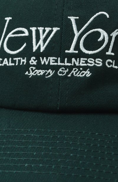 Хлопковая бейсболка SPORTY AND RICH, арт. AC040606034GR10, фото 4