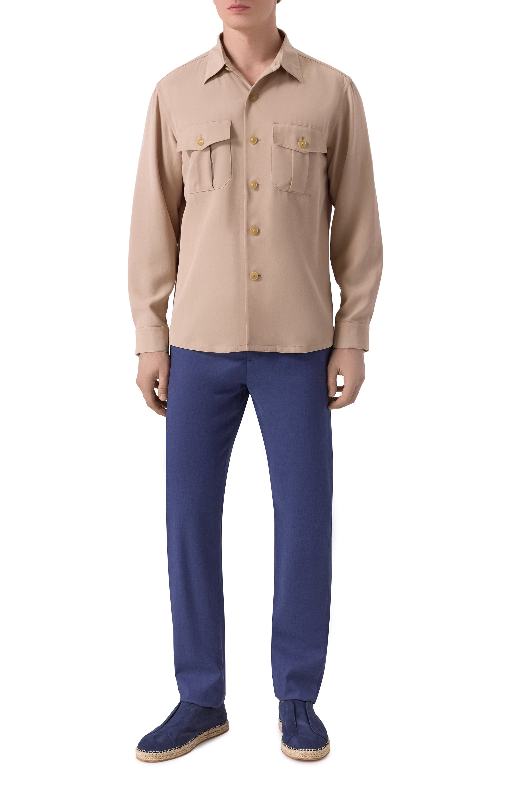 Брюки из лиоцелла и хлопка CANALI, арт. V1659/AV04338, фото 2