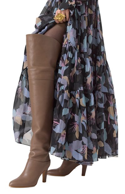 Кожаные ботфорты eve 85 CHLOÉ, арт. CHC24A03PMF, фото 3