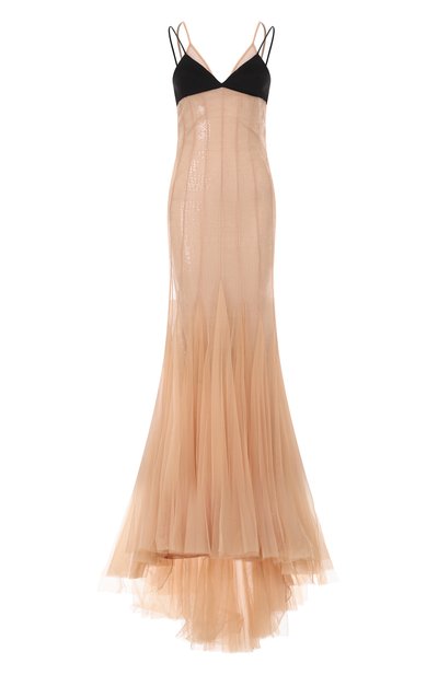 Женское платье с отделкой пайетками DAVID KOMA, арт. PF25DK47DL