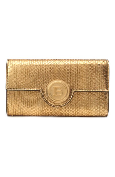 Сумка из кожи питона BALMAIN, арт. UN1M098/LPCS/PRET, фото 1