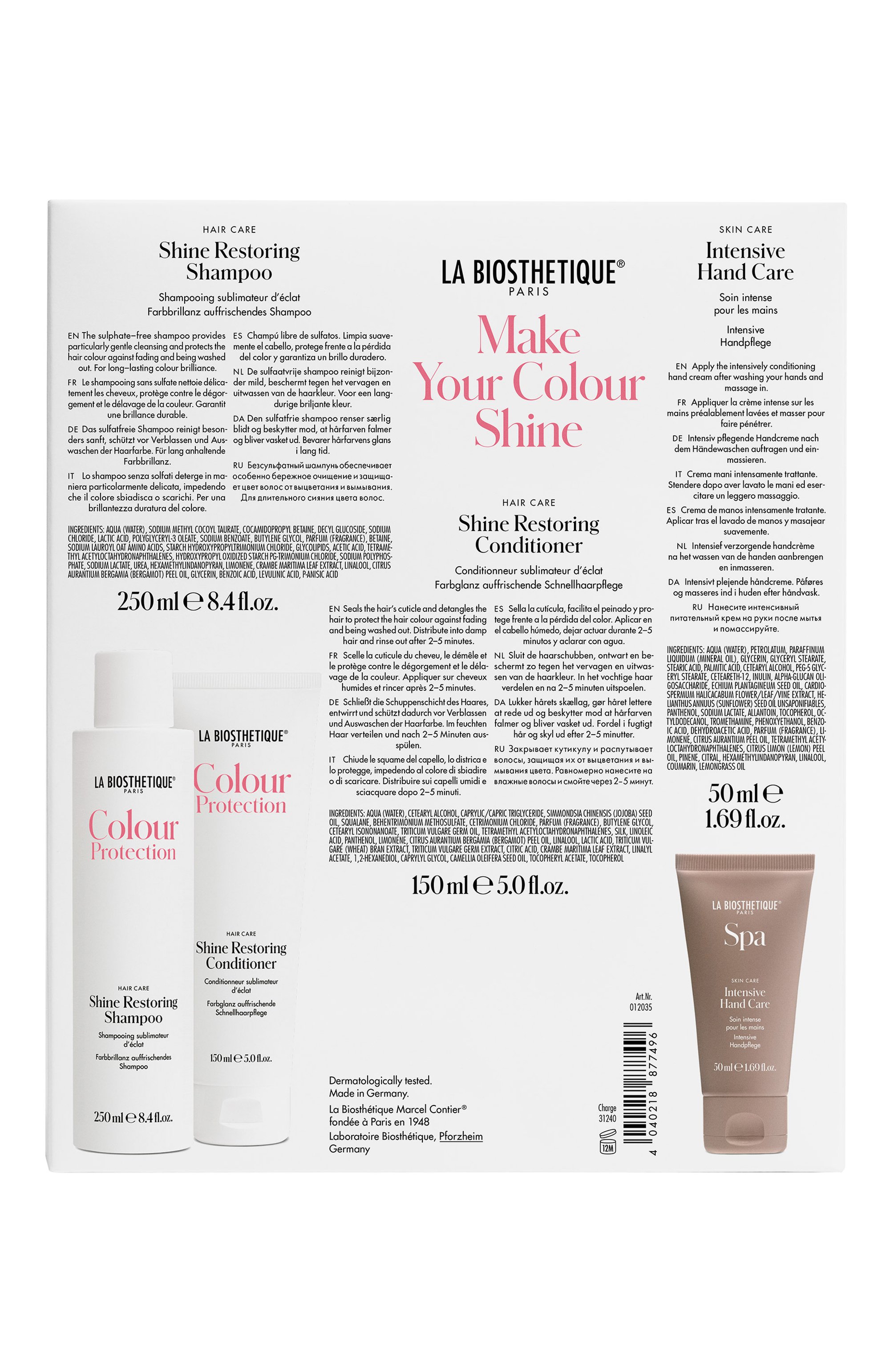 Набор make your colour shine (250+150+50ml) LA BIOSTHETIQUE, арт. 12035, фото 2