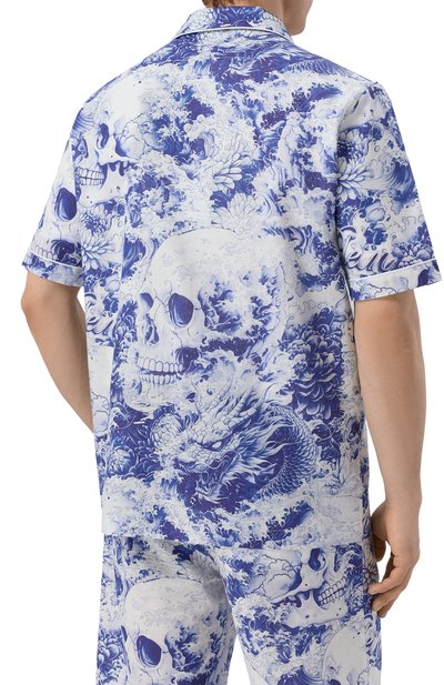 Рубашка изо льна и хлопка PHILIPP PLEIN, арт. SAFC MRP2551 PTE003N, фото 4