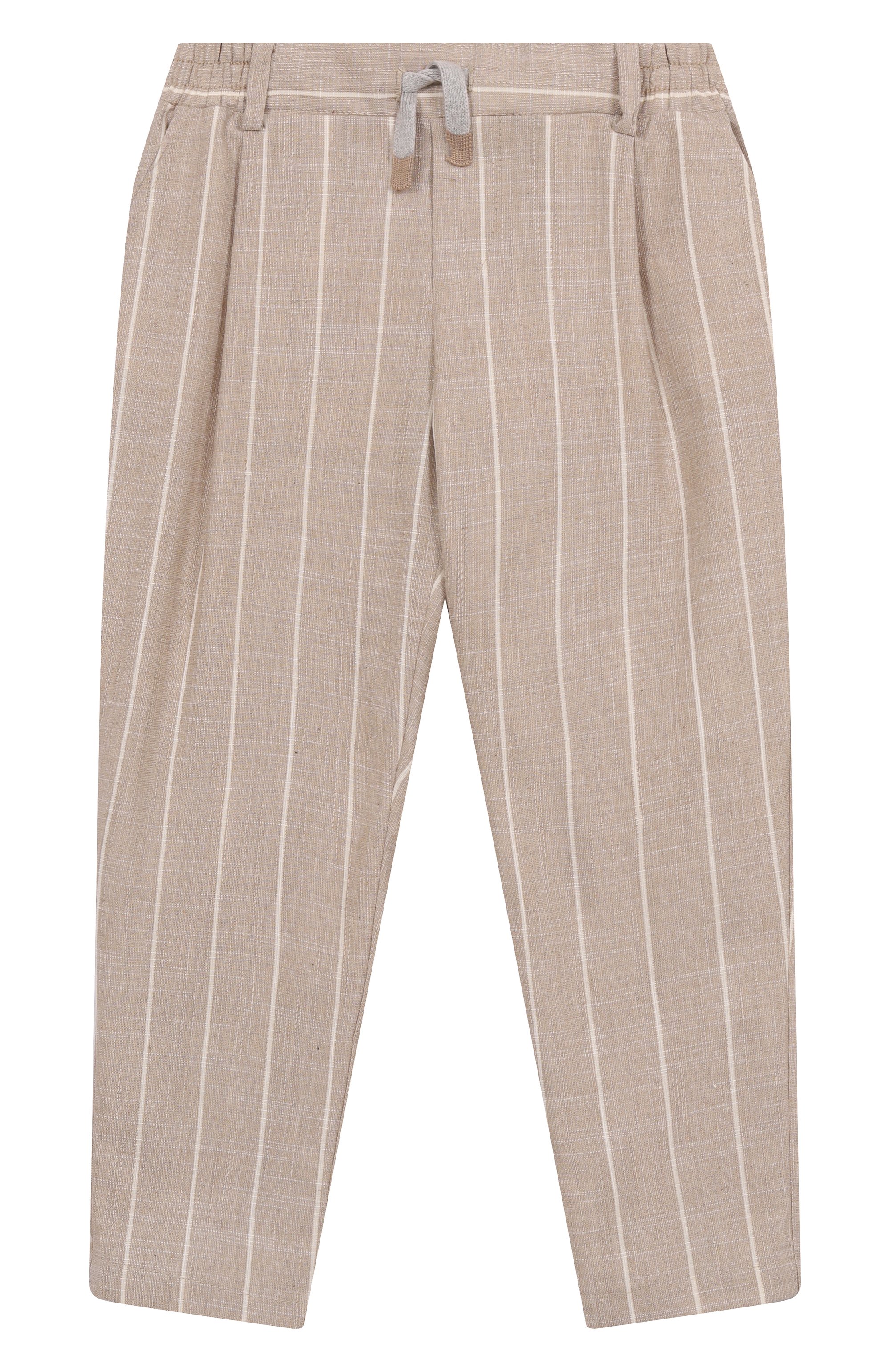 Брюки из шерсти и хлопка ELEVENTY бежевого цвета по цене 20950 руб., арт. EW6P30/I0267/4-8, фото 1 Брюки из шерсти и хлопка ELEVENTY, арт. EW6P30/I0267/4-8, фото 1