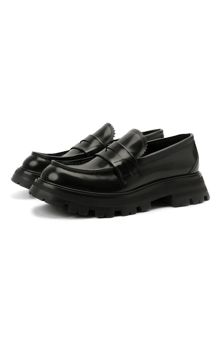Кожаные пенни-лоферы ALEXANDER MCQUEEN, арт. 666328/WHZ80, фото 1