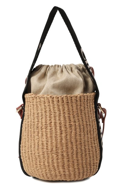 Женская сумка chloé x mifuko woody small CHLOÉ, арт. CHC23AS381L18