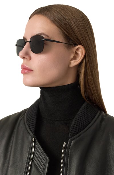 Солнцезащитные очки SAINT LAURENT черного цвета по цене 52200 руб., арт. SL 744 SUN 001, фото 3 Солнцезащитные очки SAINT LAURENT, арт. SL 744 SUN 001, фото 3