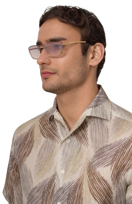 Мужские солнцезащитные очки VINTAGE FRAMES, арт. VF CELEBRITY 24KT G0LD/SM0KE BR0WN