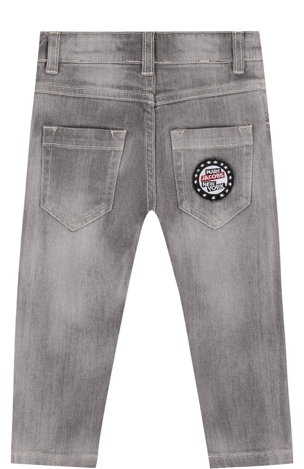 Джинсы с декоративными потертостями и нашивками MARC JACOBS (THE), арт. W24170/6A-12A, фото 2