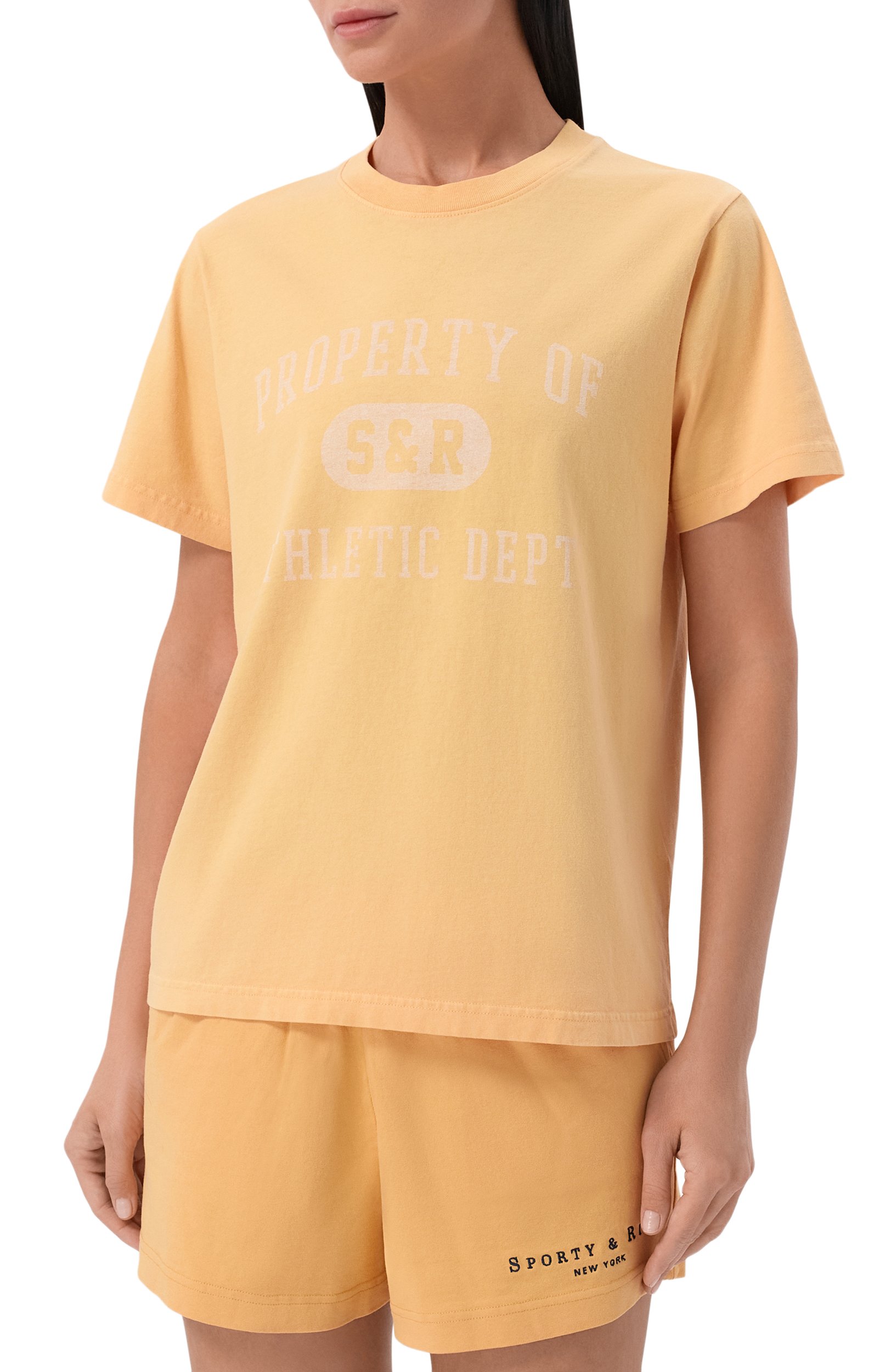 Хлопковая футболка SPORTY AND RICH, арт. T0120712268YE35, фото 3