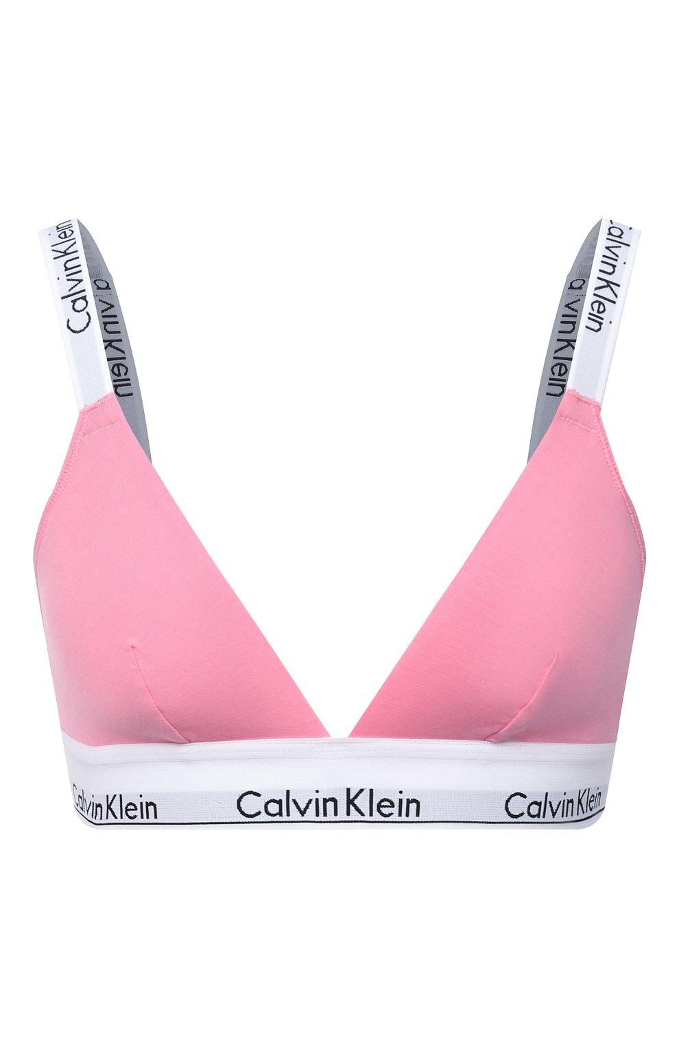 Бюстгальтер с мягкой чашкой CALVIN KLEIN розового цвета по цене 4620 руб., арт. QF5980E, фото 1 Бюстгальтер с мягкой чашкой CALVIN KLEIN, арт. QF5980E, фото 1