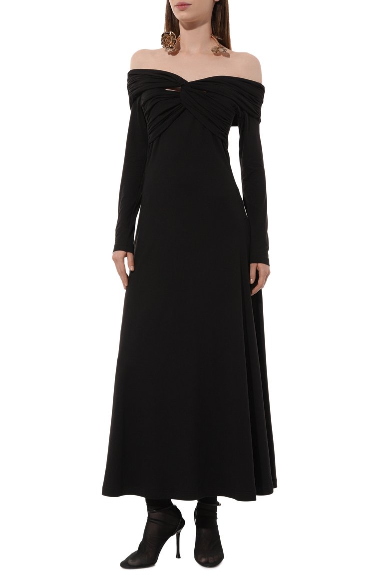 Женские текстильные ботильоны clarissa 95 ALEVI MILANO черного цвета, арт. L25S7001.R.0116997 | Фото 2 (Подошва: Плоская; Каблук высота: Высокий; Материал внешний: Текстиль; Материал сплава: Проставлено; Материал внутренний: Натуральная кожа; Драгоценные камни: Проставлено; Каблук тип: Шпилька; Материал утеплителя: Без утеплителя)