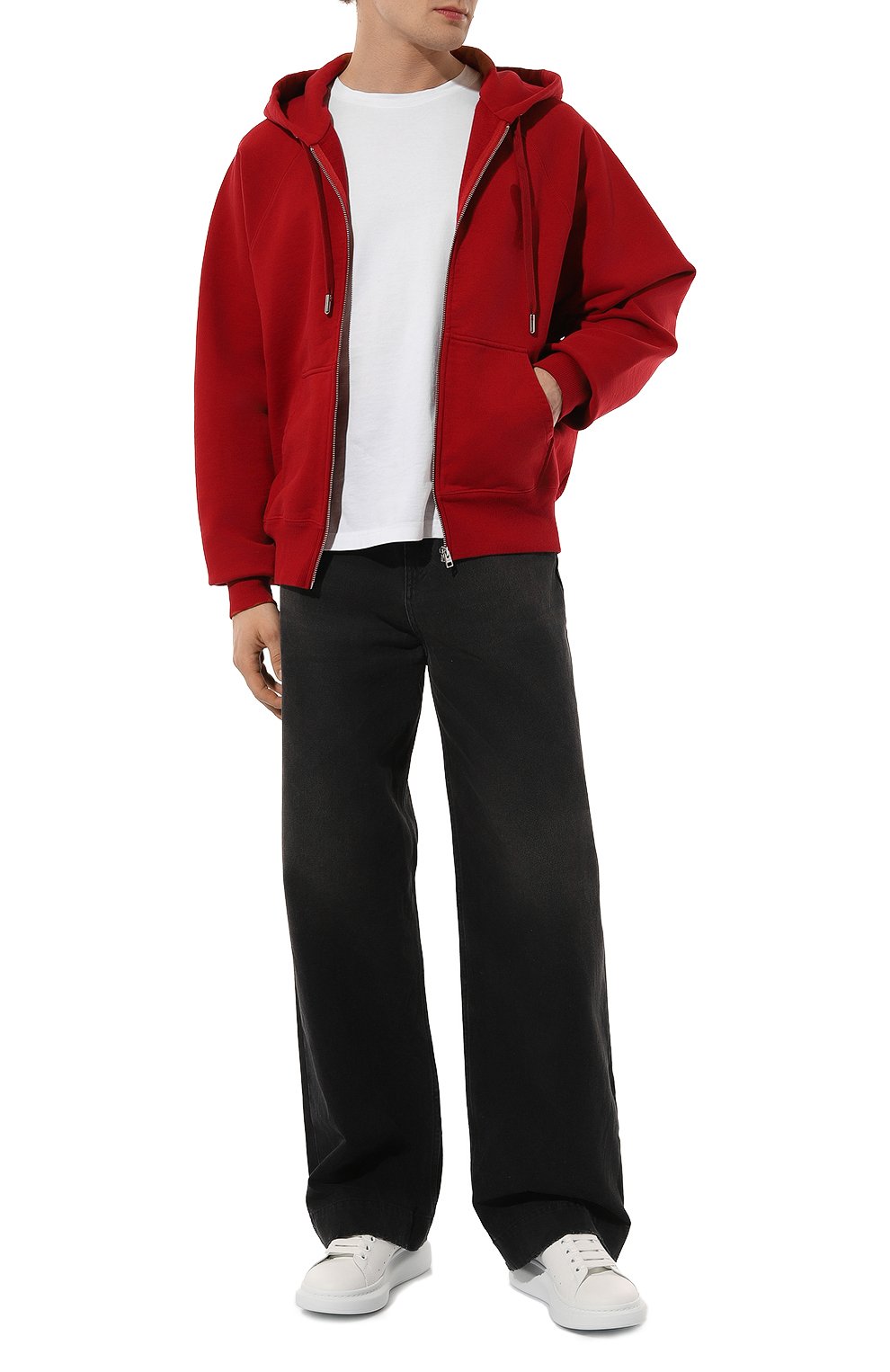 Кожаные кеды oversized ALEXANDER MCQUEEN, арт. 727394/WHXMT, фото 2